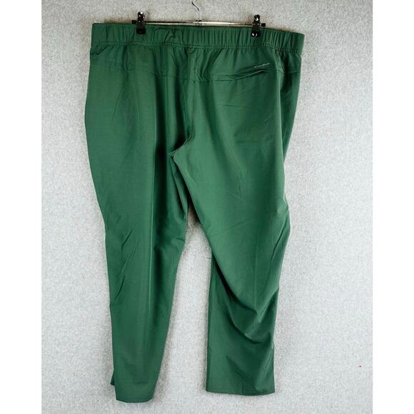 Eddie Bauer Womans Sz XXL Traveler Pants Pull On Green Hiking Camping Ankle - Picture 4 of 9